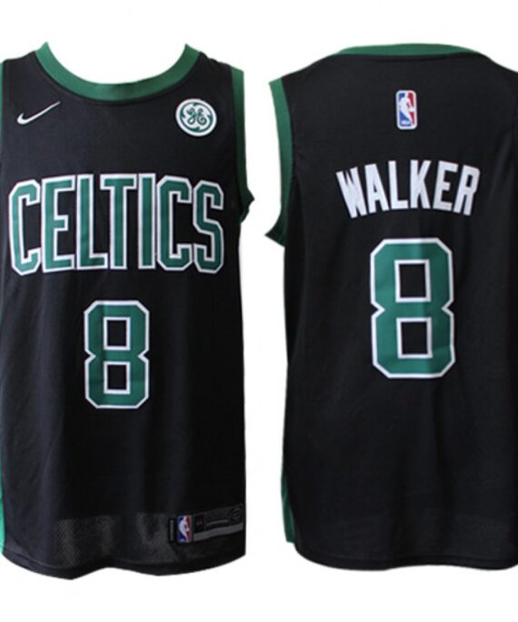 Kemba Walker Basketball #8 Jersey Boston Celtics 17/18 Black Statement Edition