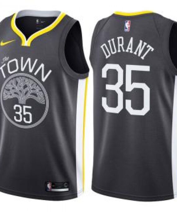 Kevin Durant Basketball #35 Jersey Golden State Warriors 18/19 Black Statement Edition