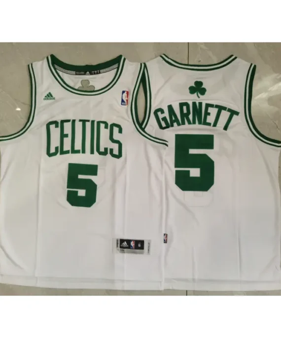 Kevin Garnett Basketball Jersey #5 Boston Celtics White