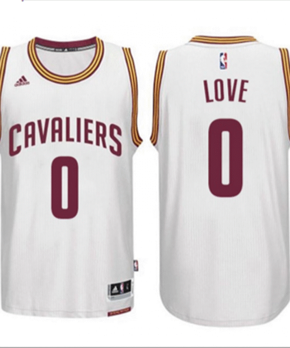 Kevin Love Basketball Jersey #0 Cleveland Cavaliers White