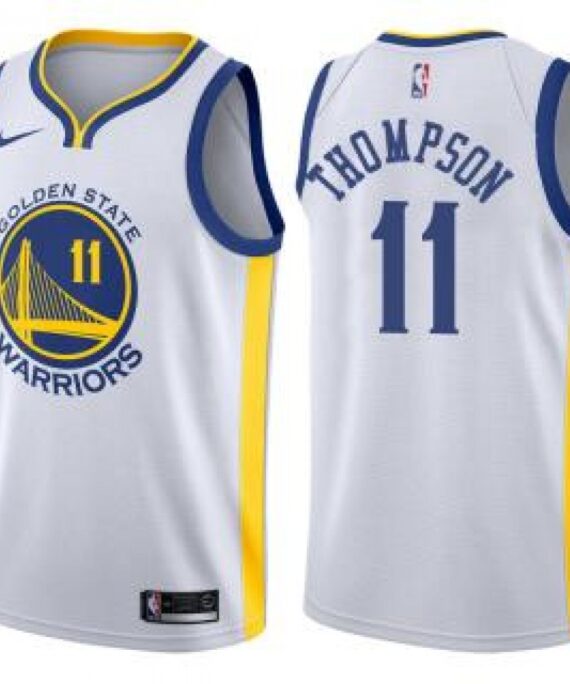 Klay Thompson Basketball #11 Jersey Golden State Warriors 17/18 White Association Edition