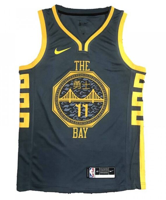 Klay Thompson Basketball Jersey #11 Golden State Warriors 2018 Black