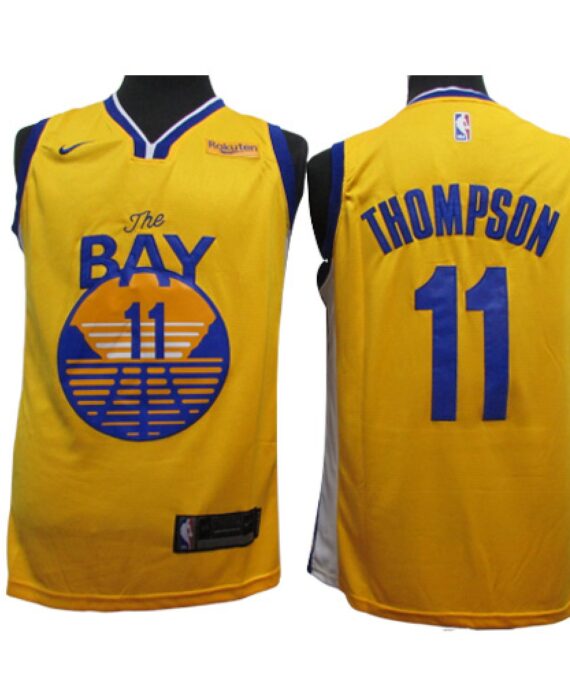 Klay Thompson Basketball #11 Jersey Golden State Warriors 2020 Yellow Statement