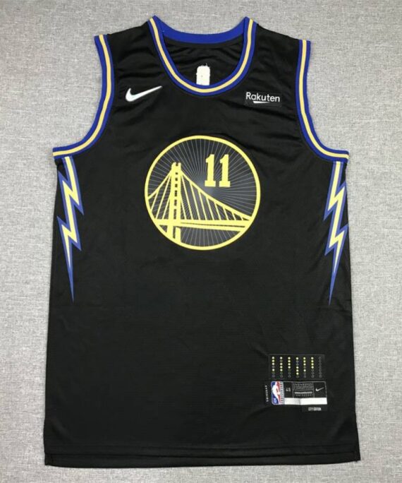 Klay Thompson Basketball Jersey #11 Golden State Warriors 2022 City Edition Black