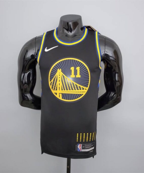 Klay Thompson Basketball Jersey #11 Golden State Warriors 2022 75th Anniversary Edition City Edition Black