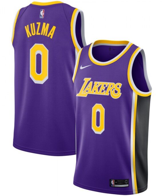 Kyle Kuzma Basketball Jersey #0 Los Angeles Lakers 18/19 Purple City Edition