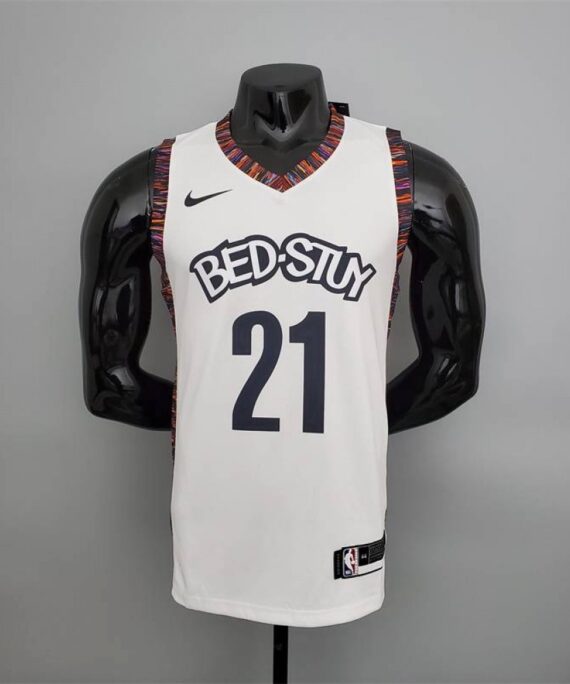 LaMarcus Aldridge Basketball Jersey #21 Brooklyn Nets City Edition White