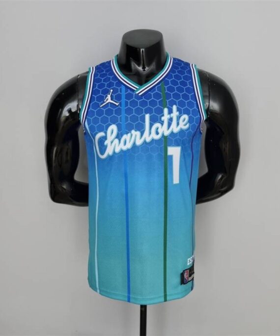 LaMelo Ball Basketball Jersey #1 Charlotte Hornets City Edition 2022 Blue