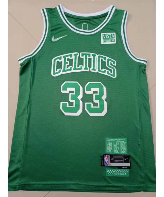 Larry Bird Basketball Jersey #33 Boston Celtics 2022 Green