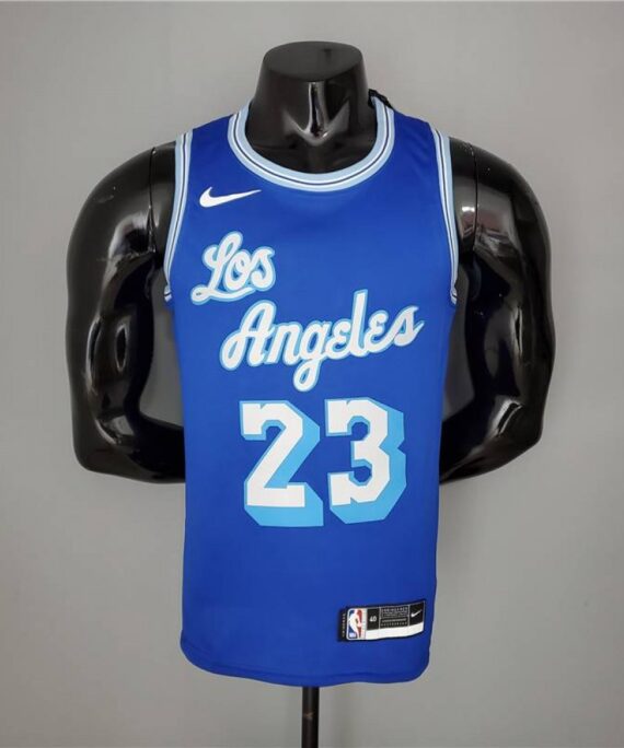 LeBron James Basketball Jersey #23 Los Angeles Lakers 2021 Classic Edition Blue