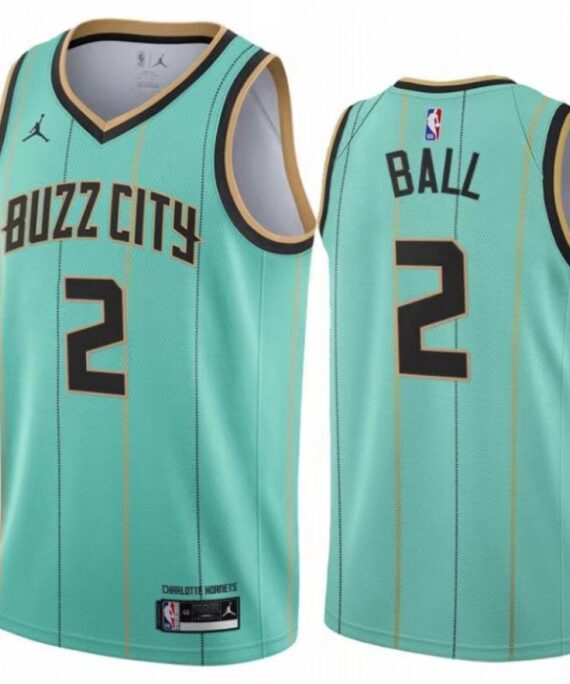 LaMelo Ball Basketball #2 Jersey Charlotte Hornets Green City Edition