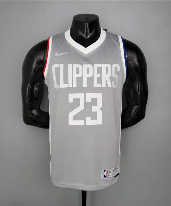 Lou Williams Basketball Jersey #23 Los Angeles Clippers Earned Edition Gray