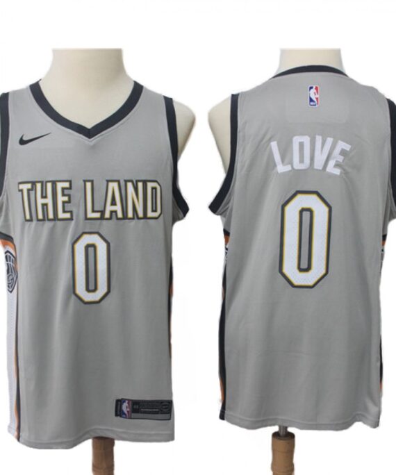 Kevin Love Basketball Jersey #0 Cleveland Cavaliers 17/18 Gray City Edition