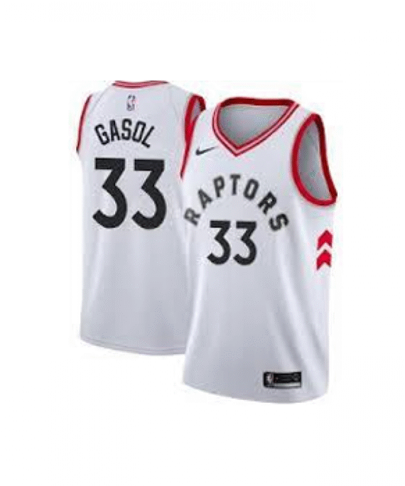Marc Gasol Basketball #33 Jersey Toronto Raptors White Association Edition