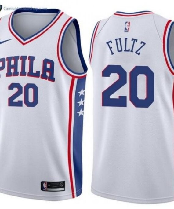 Markelle Fultz Basketball Jersey #20 Philadelphia 76ers 17/18 White Association Edition
