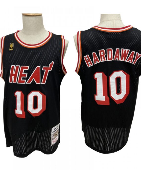 Penny Hardaway Basketball #10 Jersey Miami Heat Black Classic
