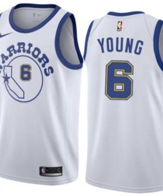 Nick Young Basketball #6 Jersey Golden State Warriors 18/19 White Classic Edition