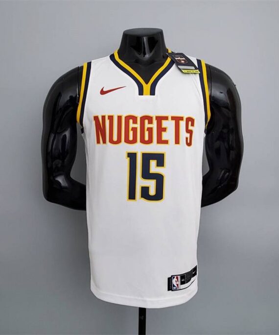 Nikola Jokić Basketball Jersey #15 Denver Nuggets Limited Edition White