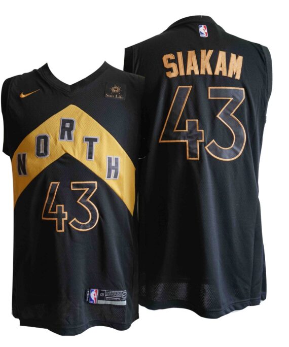 Pascal Siakam Basketball #43 Jersey Toronto Raptors 17/18 Black City Edition