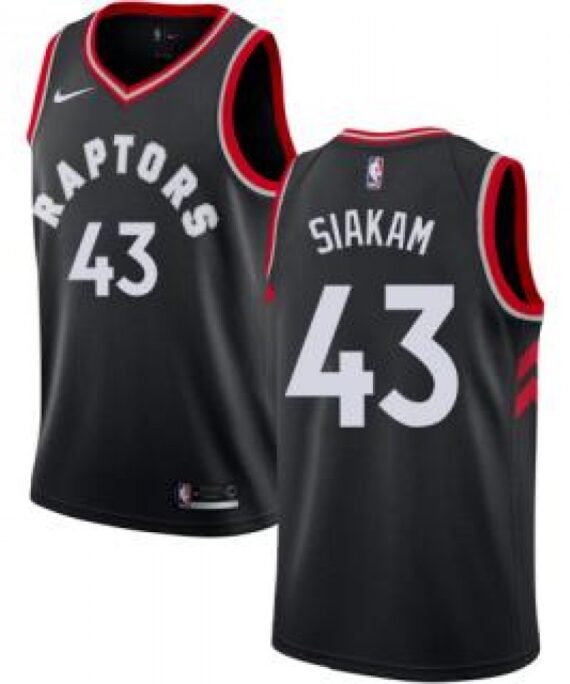 Pascal Siakam Basketball #43 Jersey Toronto Raptors 18/19 Black Statement Edition