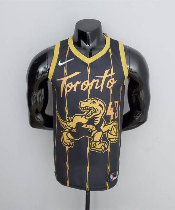 Pascal Siakam Basketball Jersey #43 Toronto Raptors City Edition 2022 Black