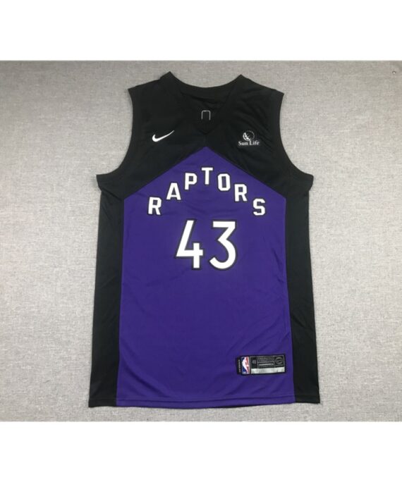 Pascal Siakam Basketball Jersey #43 Toronto Raptors Purple Earned Edition