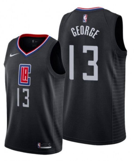 Paul George Basketball Jersey #13 Los Angeles Clippers 19/20 Black Statement