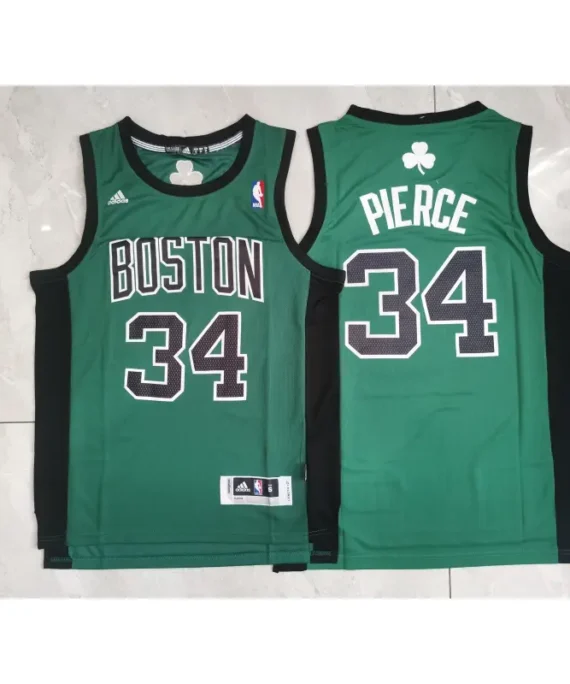 Paul Pierce Basketball Jersey #34 Boston Celtics Black/Green