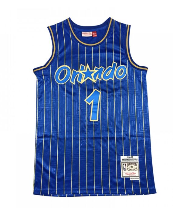 Penny Hardaway Basketball Jersey #1 Orlando Magic Blue Mouse Limited Edition