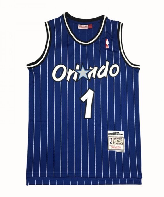 Penny Hardaway Basketball Jersey #1 Orlando Magic Blue Retro Edition