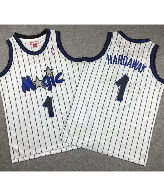 Penny Hardaway Basketball #1 Jersey Orlando Magic Classic Edition White Child