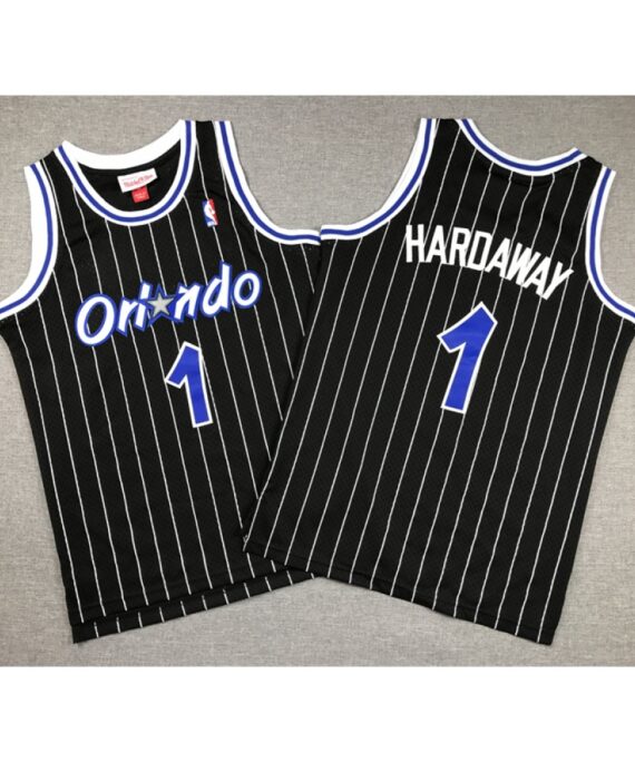 Penny Hardaway Basketball #1 Jersey Orlando Magic Classic Edition Black Child