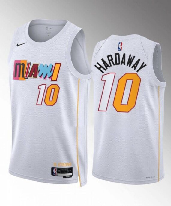 Penny Hardaway Basketball Jersey#10 Miami Heat 22/23 White City Edition