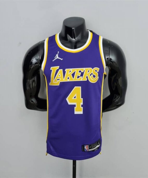 Rajon Rondo Basketball Jersey #4 Los Angeles Lakers Jordan 75th Anniversary Edition Purple