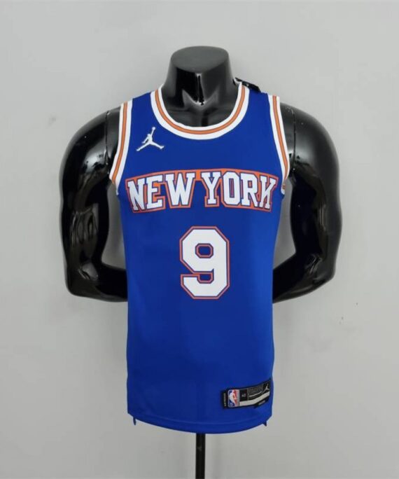 RJ Barrett Basketball Jersey #9 New York Knicks Jordan Limited 75th Anniversary Edition Blue