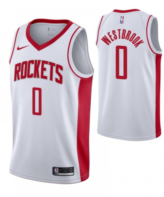 Russell Westbrook Basketball Jersey #0 Houston Rockets 19/20 White