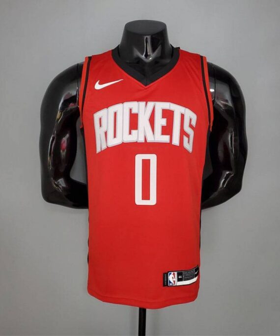 Russell Westbrook Basketball Jersey #0 Houston Rockets 2021 Red