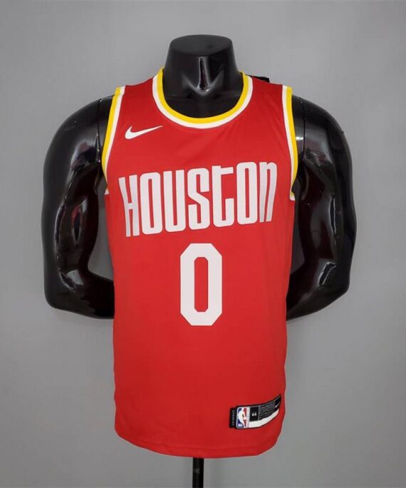 Russell Westbrook Basketball Jersey #0 Houston Rockets Classic Edition Red
