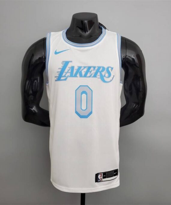 Russell Westbrook Basketball Jersey #0 Los Angeles Lakers 2021 Classic Edition White