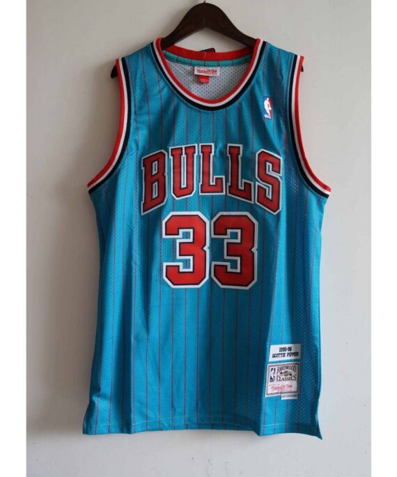 Scottie Pippen Basketball Jersey #33 Chicago Bulls Blue