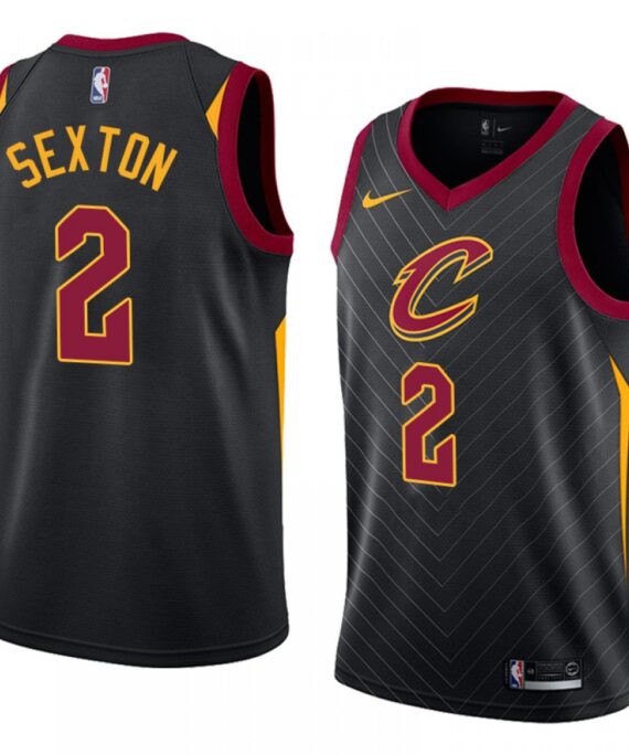 Collin Sexton Basketball Jersey #2 Cleveland Cavaliers 17/18 Black