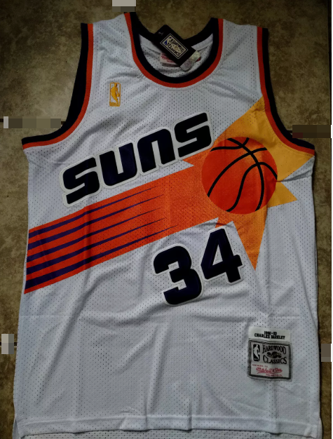 Charles Barkley Basketball #34 Jersey Phoenix Suns White