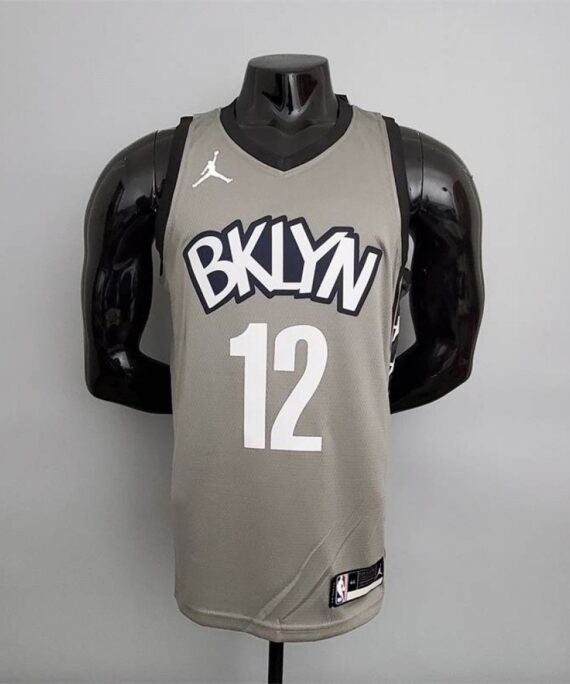 Tobias Harris Basketball Jersey #12 Brooklyn Nets Flyers Gray