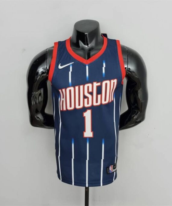 Tracy McGrady Basketball Jersey #1 Houston Rockets 2022 City Edition Dark Blue