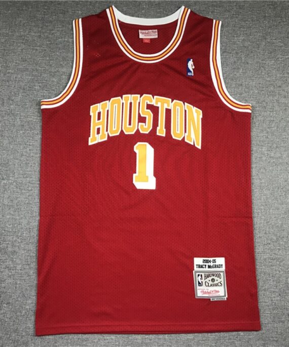 Tracy McGrady Basketball Jersey #1 Houston Rockets Retro Red