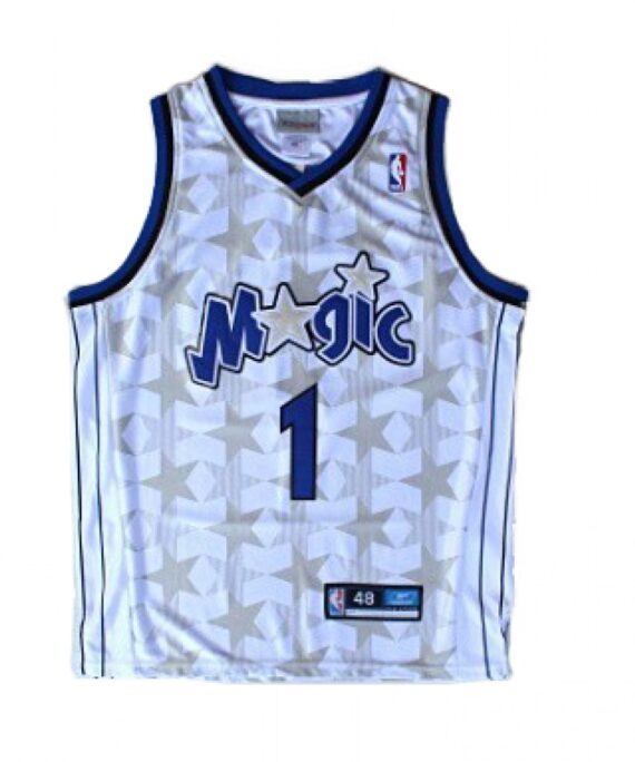 Tracy McGrady Basketball Jersey #1 Orlando Magic 01/02 White Classic