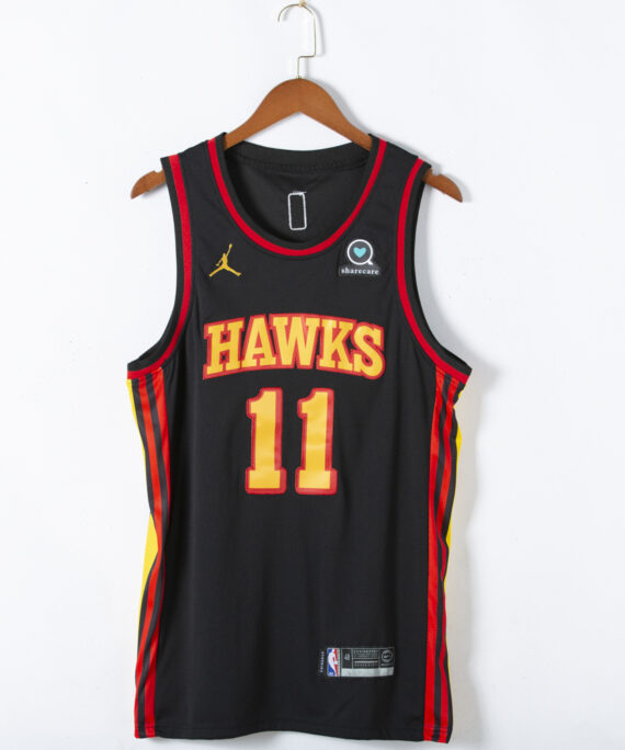 Trae Young Basketball Jersey #11 Atlanta Hawks 2021 Black