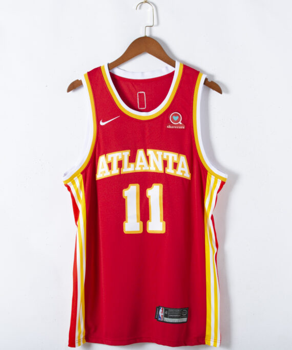 Trae Young Basketball Jersey #11 Atlanta Hawks 2021 Red