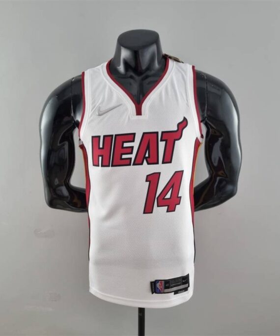 Tyler Herro Basketball Jersey #14 Miami Heat 75th Anniversary Edition White