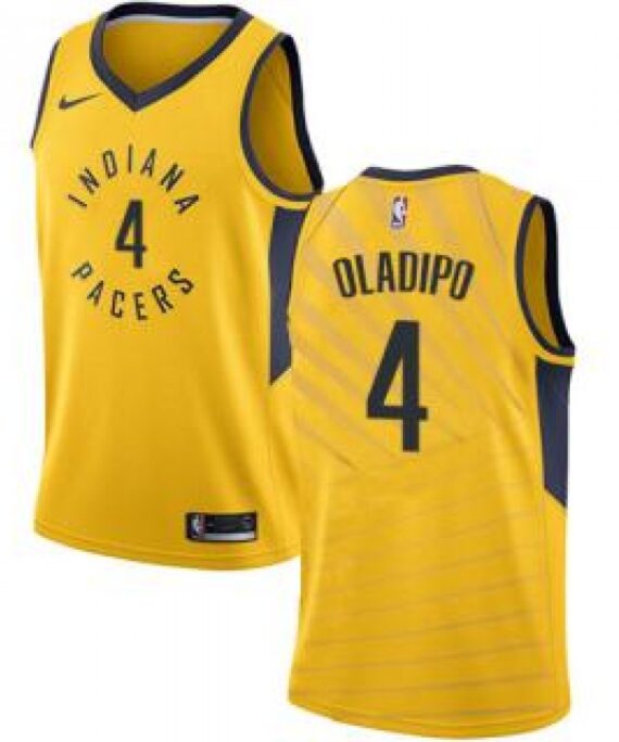 Victor Oladipo Basketball Jersey #4 Indiana Pacers 18/19 Yellow Statement